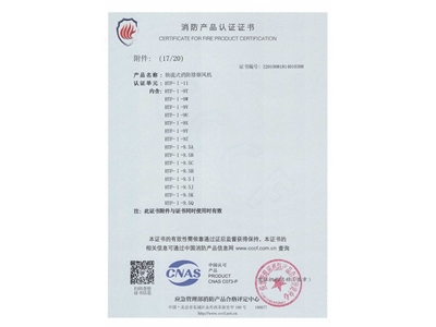 軸（zhóu）流式（shì）消防（fáng）排煙風機HTF-I-11