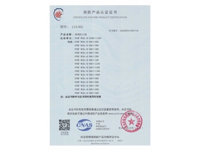 排煙（yān）防（fáng）火閥3C證書  2500x1250-16